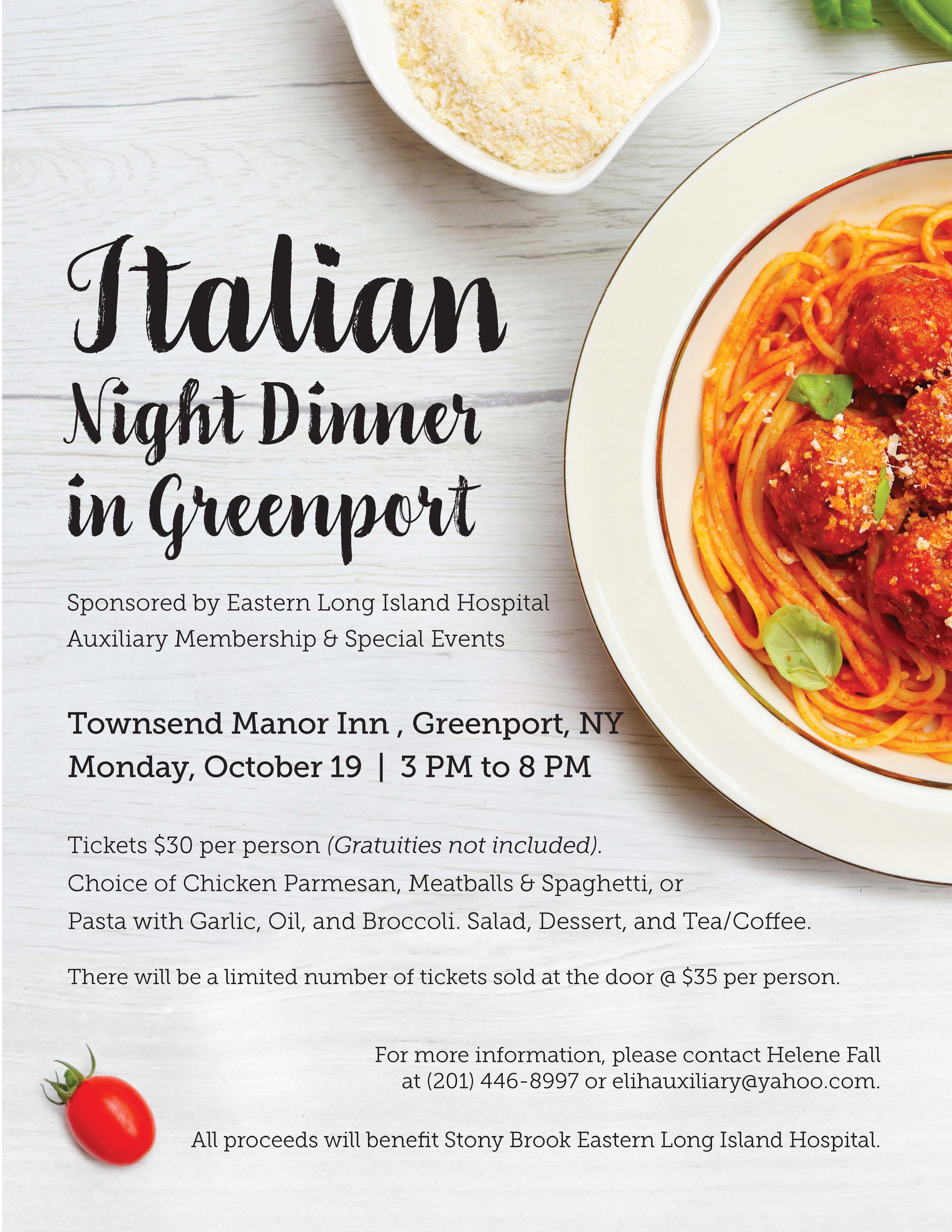 2026 Italian Night Dinner