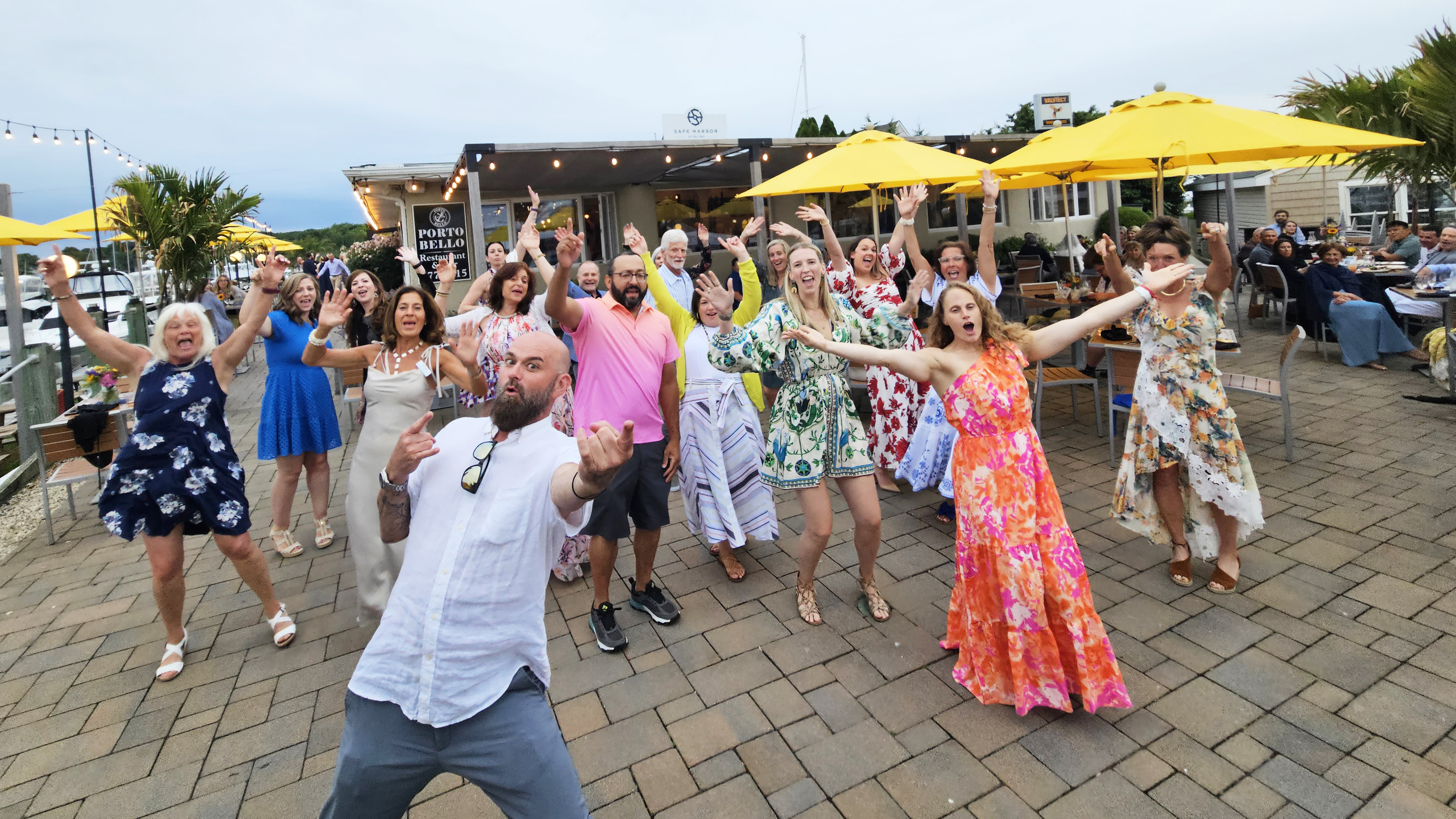 Guests at Dancing on the Dock at Porto Bello Restaurant