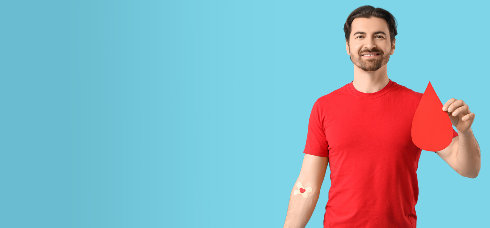 Photo encouraging people to donate blood