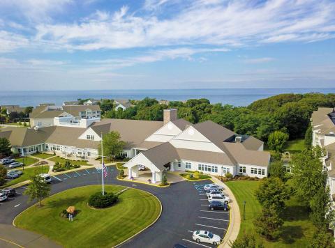Aerial image of the Center For Well-Being at Peconic Landing