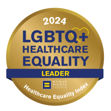 LGBTQ+ Healthcare Equity Leader Logo 2024